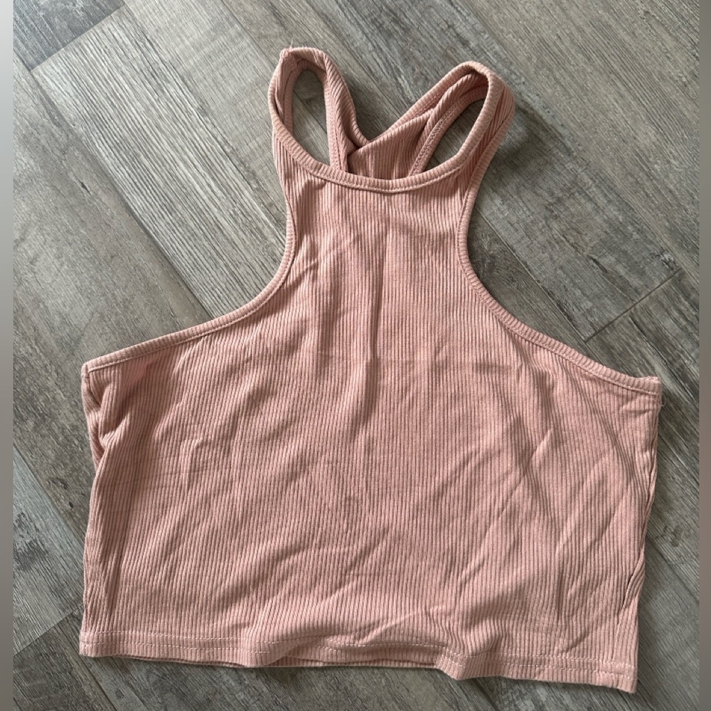 Brown crop top (M)